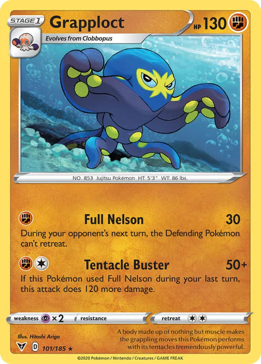 Grapploct (101/185) [Sword & Shield: Vivid Voltage] - Pokemon Single