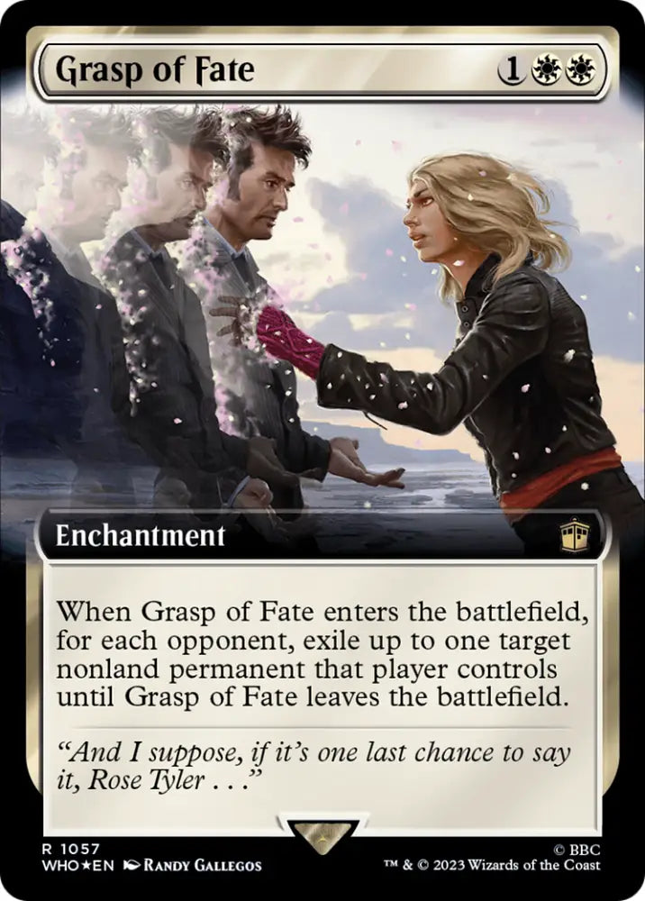 Grasp of Fate (Extended Art) (Surge Foil) [Doctor Who] - MTG Single