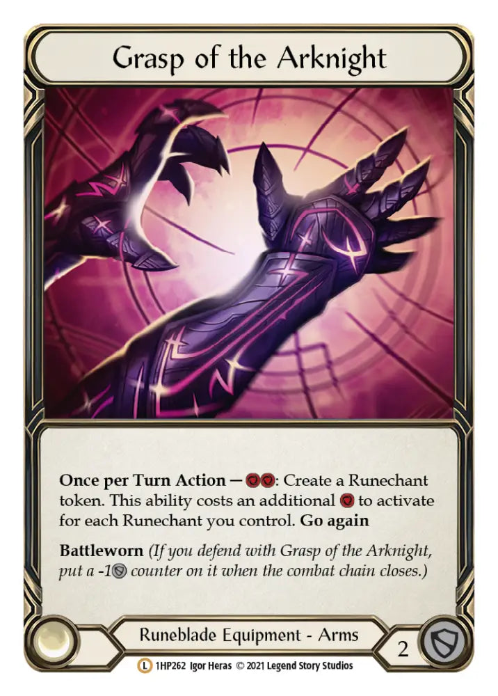 Grasp of the Arknight [1HP262] (History Pack 1) - Flesh And Blood Single