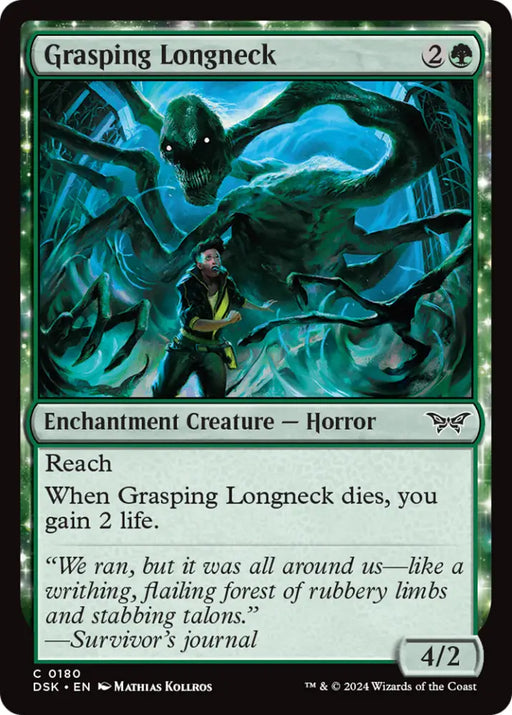 Grasping Longneck [Duskmourn: House of Horror] - MTG Single
