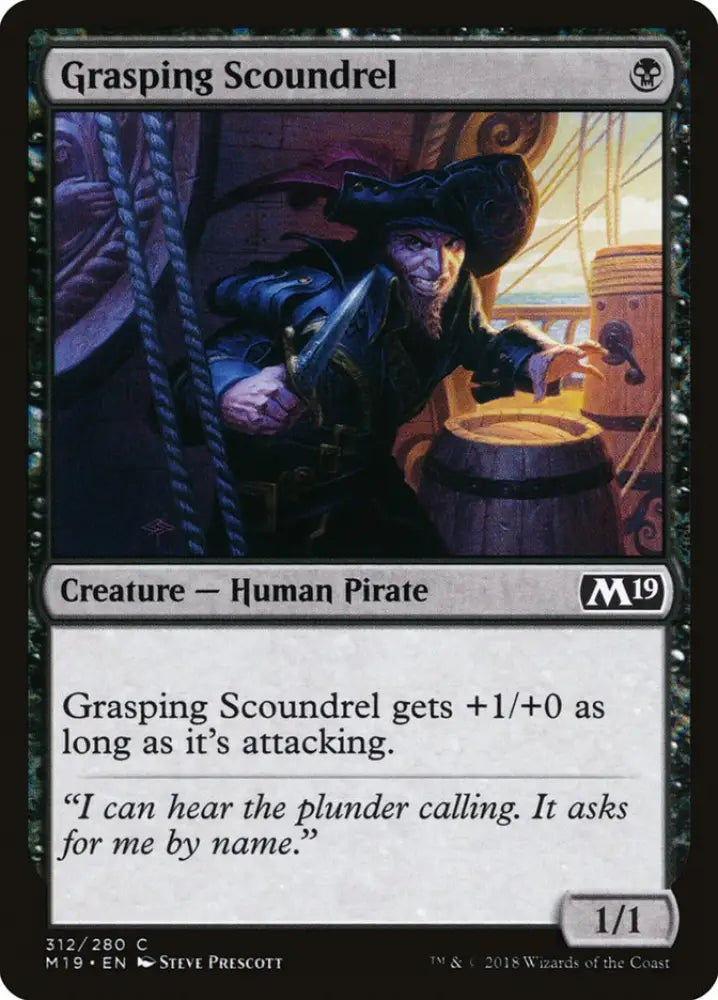 Grasping Scoundrel [Core Set 2019] - MTG Single