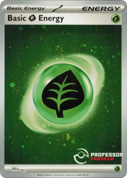Grass Energy (001) (2023) [Professor Program Promos] - Pokemon Single