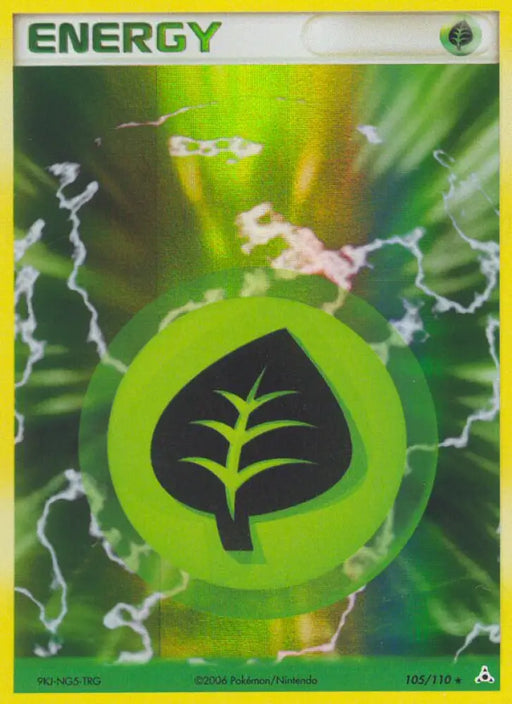 Grass Energy (105/110) [EX: Holon Phantoms] - Pokemon Single