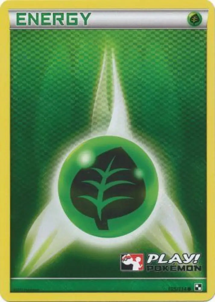 Grass Energy (105/114) (Play Pokemon Promo) [Black & White: Base Set] - Pokemon Single