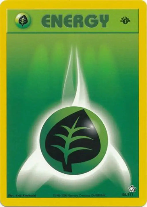 Grass Energy (108/111) [Neo Genesis Unlimited] - Pokemon Single