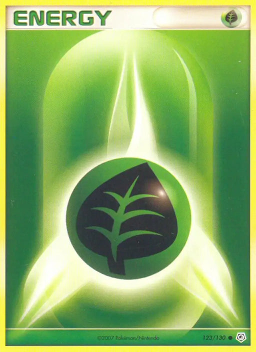 Grass Energy (123/130) [Diamond & Pearl: Base Set] - Pokemon Single