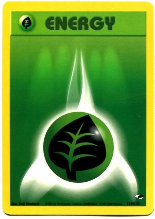 Grass Energy (129/132) [Gym Heroes Unlimited] - Pokemon Single