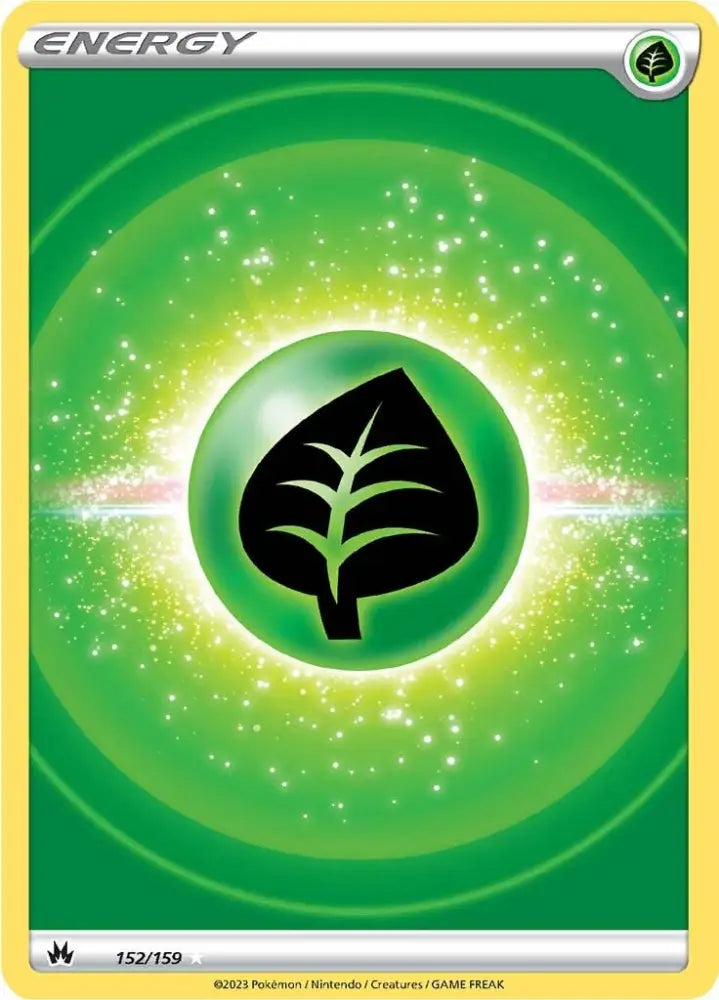 Grass Energy (152/159) (Texture Full Art) [Sword & Shield: Crown Zenith] - Pokemon Single
