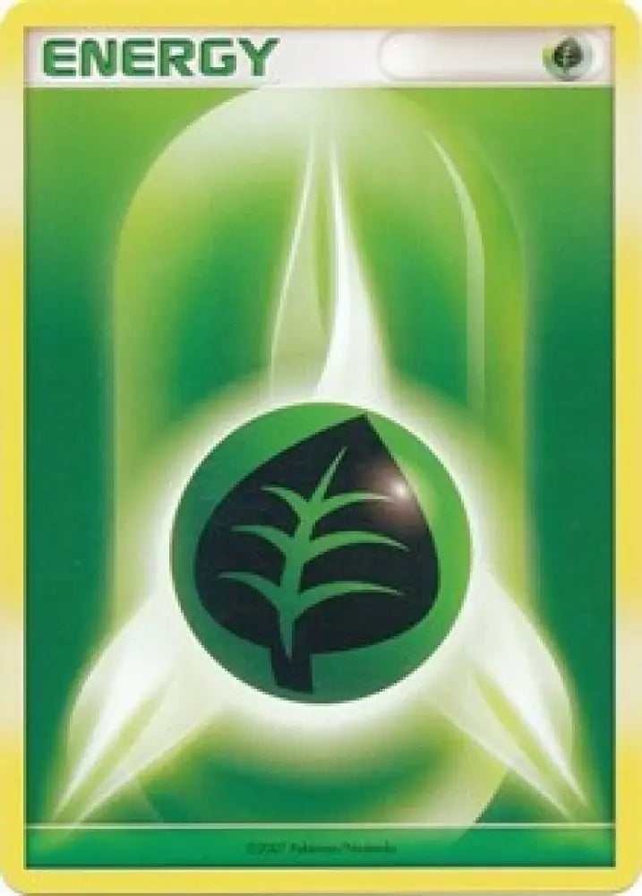 Grass Energy (2007 Unnumbered D P Style) [League & Championship Cards] - Pokemon Single