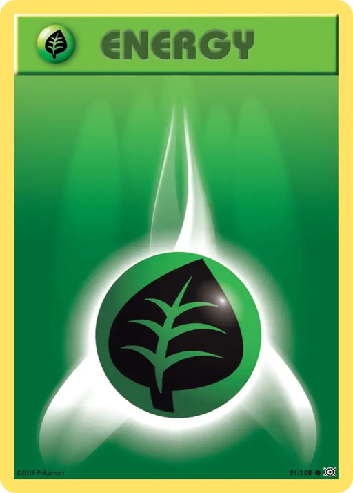Grass Energy (91/108) [XY: Evolutions] - Pokemon Single