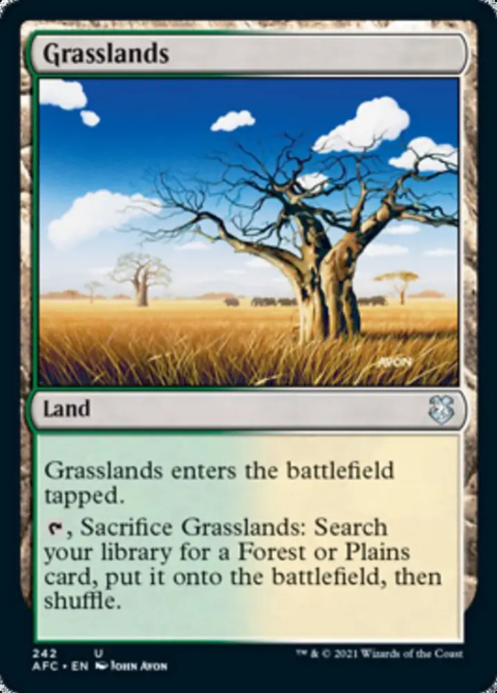 Grasslands [Dungeons & Dragons: Adventures in the Forgotten Realms Commander] - MTG Single