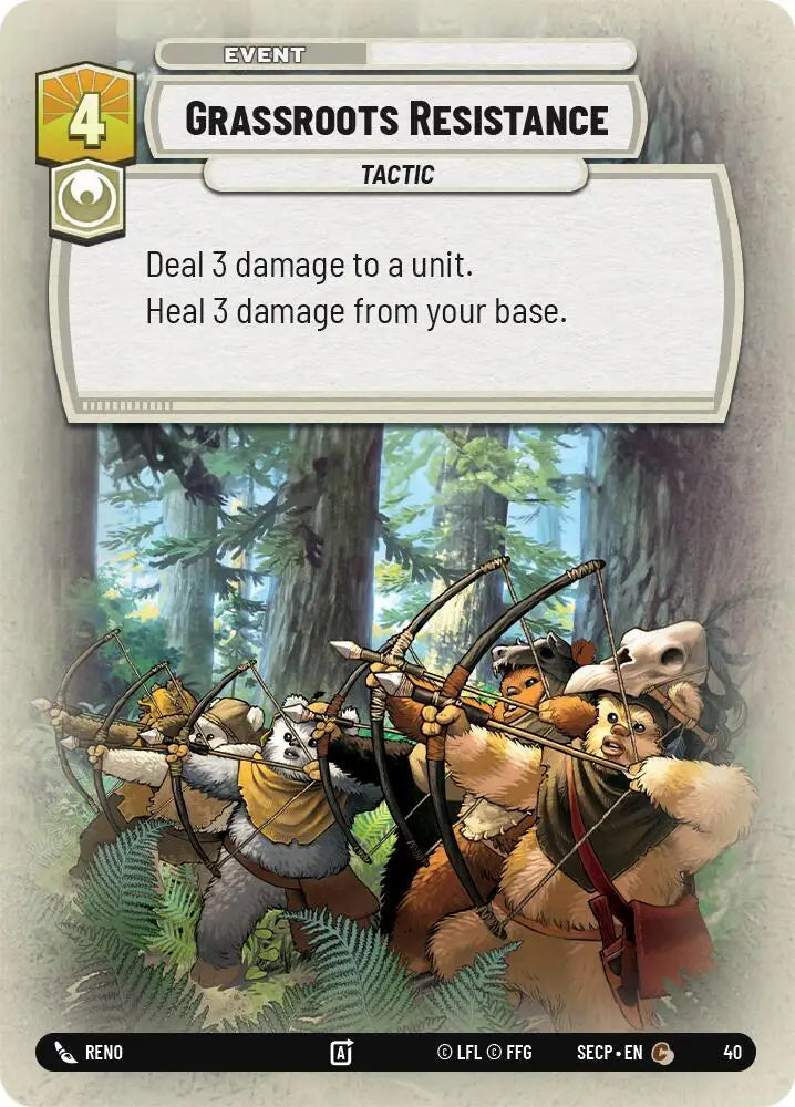 Grassroots Resistance (Foil) [Secrets of Power - Weekly Play Promos]