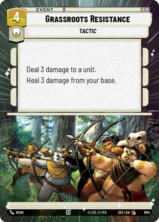 Grassroots Resistance (Hyperspace Foil) (1014) [Secrets of Power]