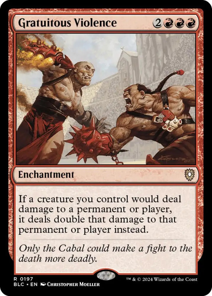 Gratuitous Violence [Bloomburrow Commander] - MTG Single