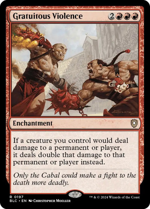 Gratuitous Violence [Bloomburrow Commander] - MTG Single