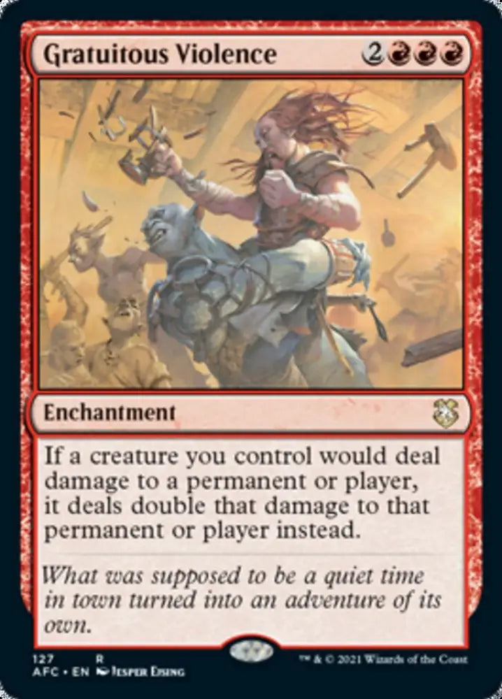 Gratuitous Violence [Dungeons & Dragons: Adventures in the Forgotten Realms Commander] - MTG Single