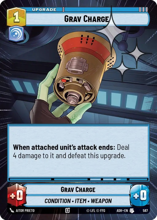 Grav Charge (Hyperspace Foil) (587) [Ashes of the Empire]