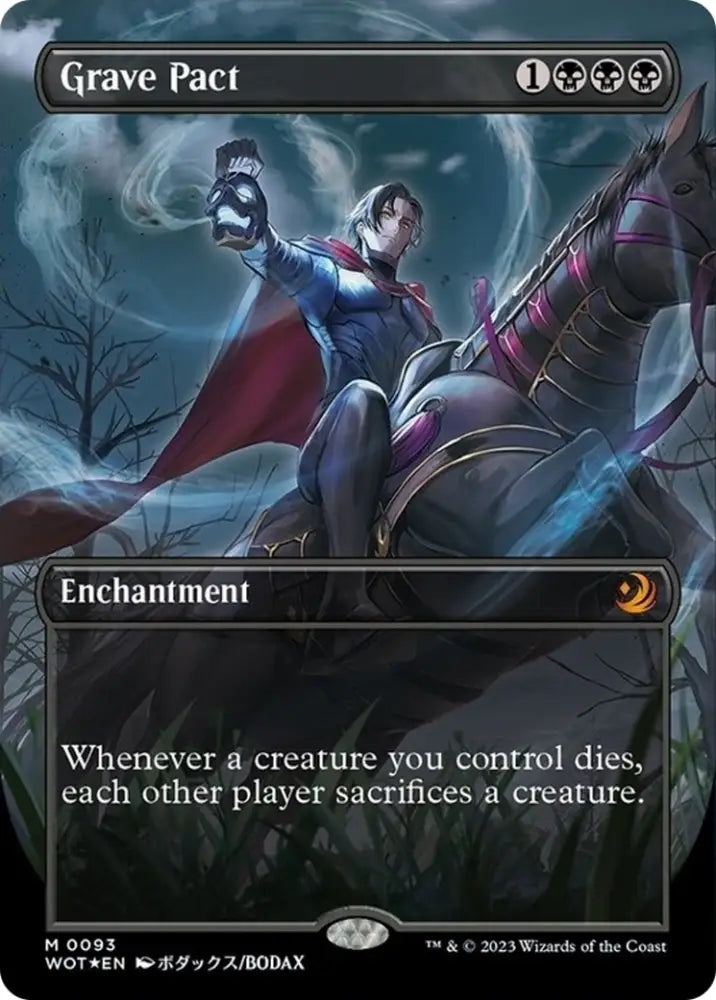 Grave Pact (Anime Borderless) (Confetti Foil) [Wilds of Eldraine: Enchanting Tales] - MTG Single