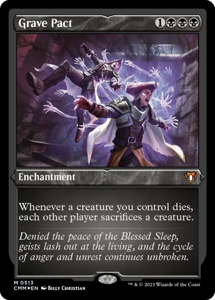 Grave Pact (Foil Etched) [Commander Masters] - MTG Single