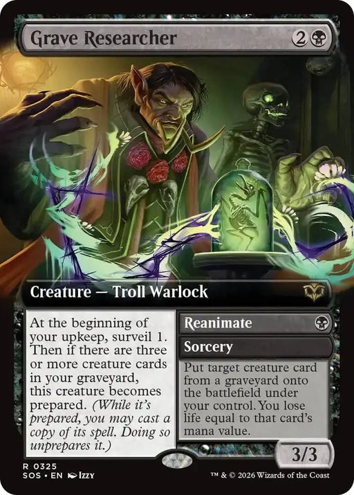 Grave Researcher (Extended Art) (85) [Secrets of Strixhaven]