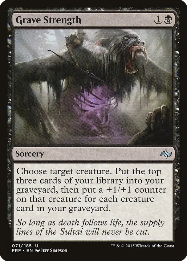 Grave Strength [Fate Reforged] - MTG Single