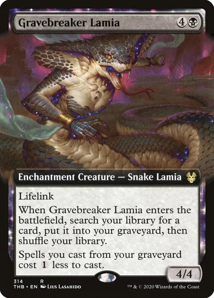 Gravebreaker Lamia (Extended Art) [Theros Beyond Death] - MTG Single