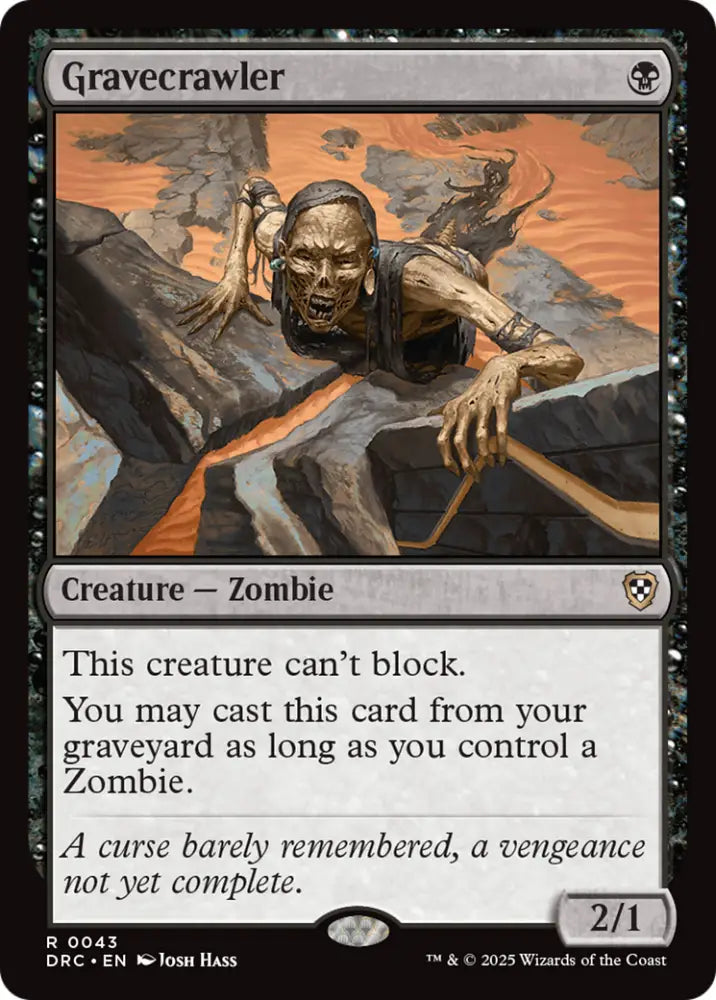 Gravecrawler [Aetherdrift Commander] - MTG Single
