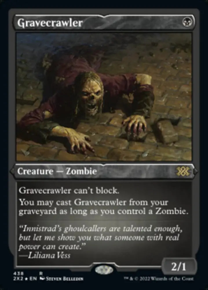 Gravecrawler (Foil Etched) [Double Masters 2022] - MTG Single