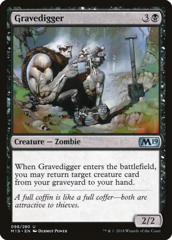 Gravedigger [Core Set 2019] - MTG Single