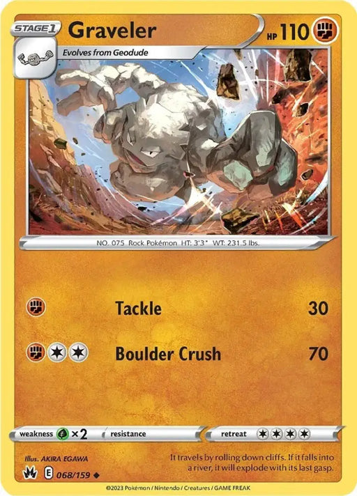 Graveler (068/159) [Sword & Shield: Crown Zenith] - Pokemon Single