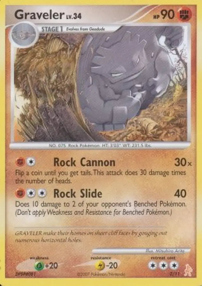 Graveler (2/11) [Diamond & Pearl: Trainer Kit - Lucario] - Pokemon Single