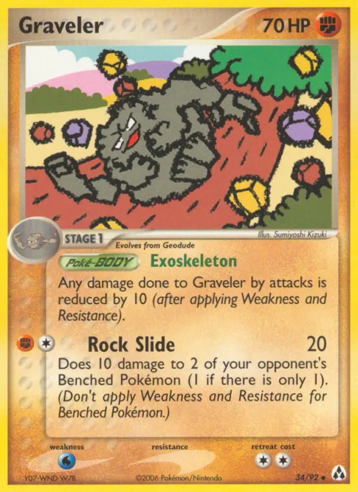 Graveler (34/92) [EX: Legend Maker] - Pokemon Single