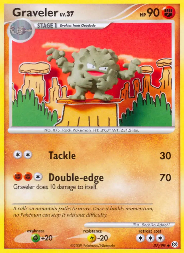 Graveler (37/99) [Platinum: Arceus] - Pokemon Single