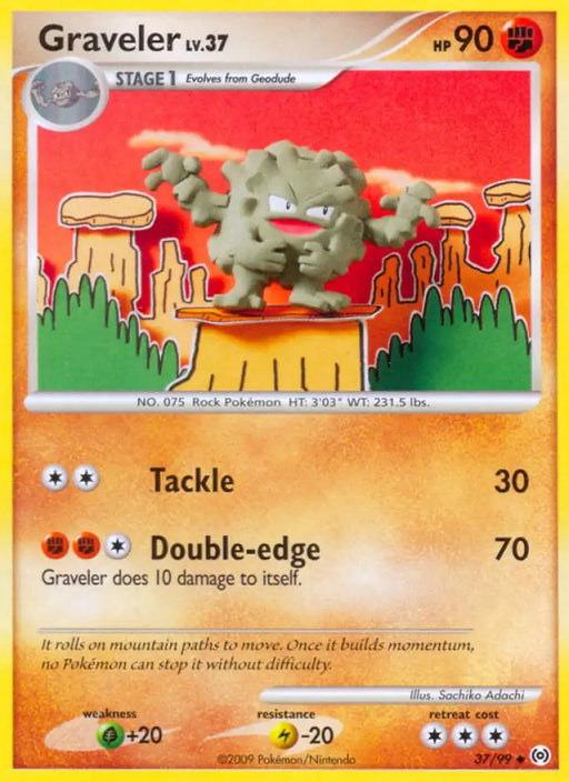 Graveler (37/99) [Platinum: Arceus] - Pokemon Single