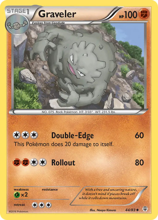 Graveler (44/83) [XY: Generations] - Pokemon Single