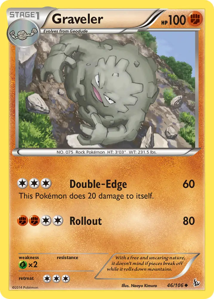 Graveler (46/106) [XY: Flashfire] - Pokemon Single