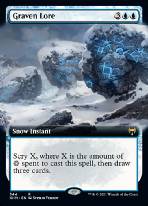 Graven Lore (Extended Art) [Kaldheim] - MTG Single