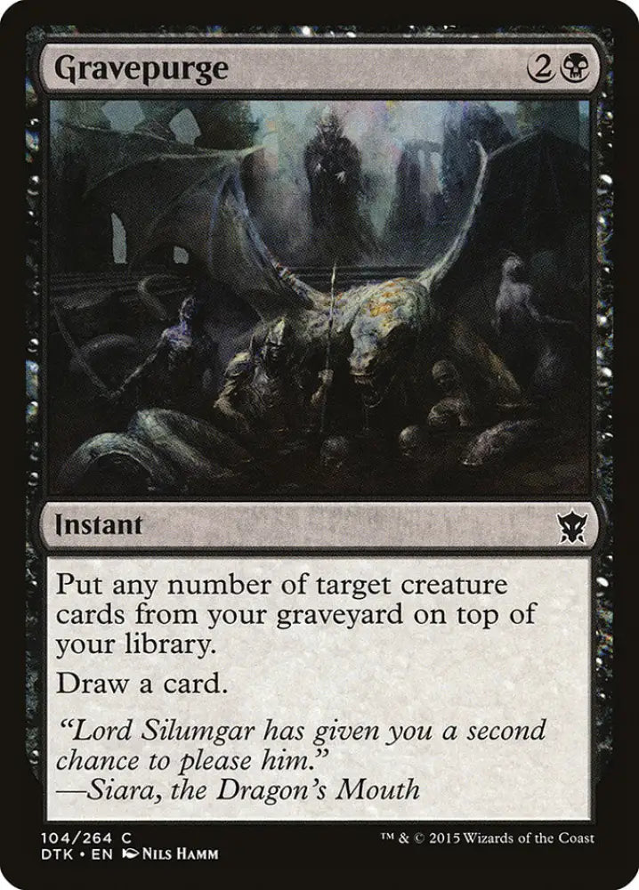 Gravepurge [Dragons of Tarkir] - MTG Single