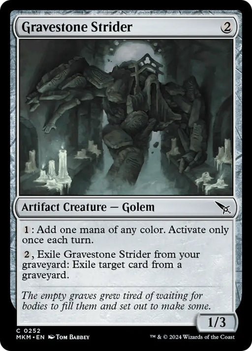 Gravestone Strider [Murders at Karlov Manor] - MTG Single