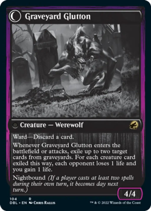 Graveyard Trespasser // Graveyard Glutton [Innistrad: Double Feature] - MTG Single