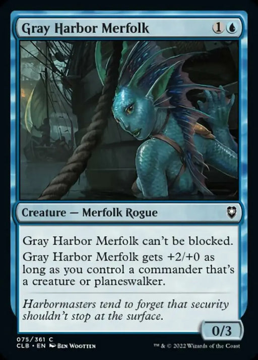 Gray Harbor Merfolk [Commander Legends: Battle for Baldur’s Gate] - MTG Single