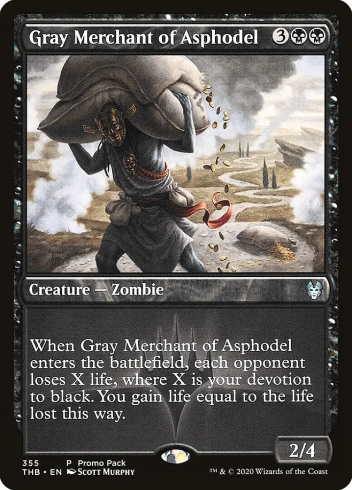 Gray Merchant of Asphodel (Promo Pack) [Theros Beyond Death Promos] - MTG Single
