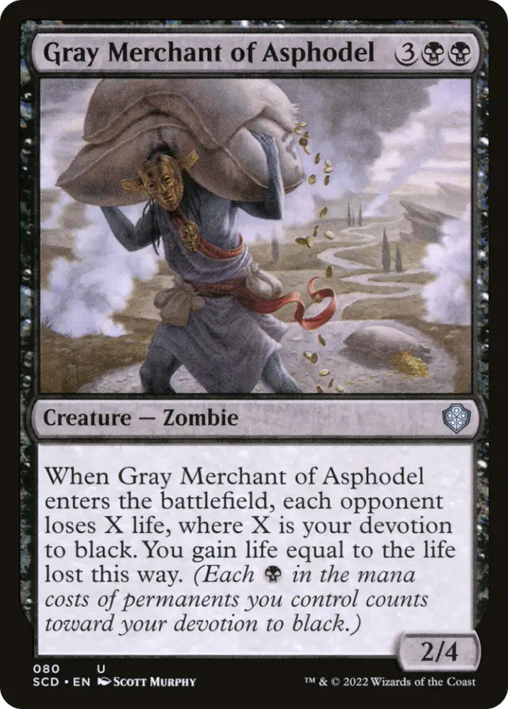 Gray Merchant of Asphodel [Starter Commander Decks] - MTG Single