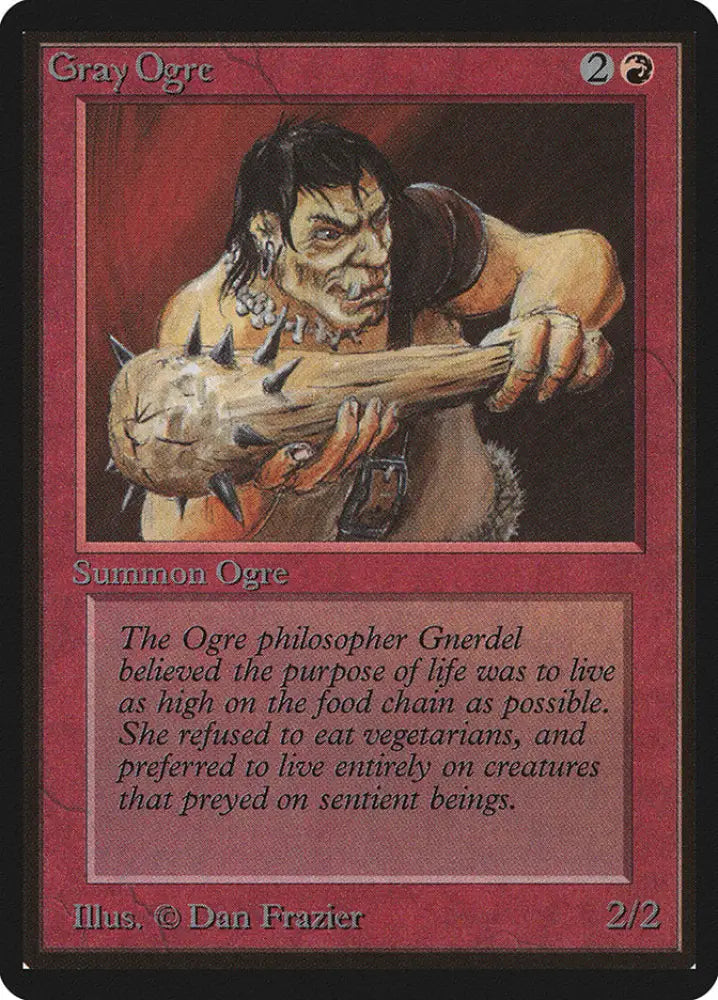 Gray Ogre [Beta Edition] - MTG Single