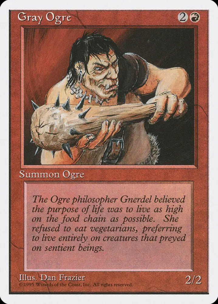 Gray Ogre [Fourth Edition] - MTG Single
