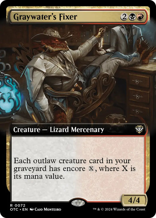 Graywater’s Fixer (Extended Art) [Outlaws of Thunder Junction Commander] - MTG Single