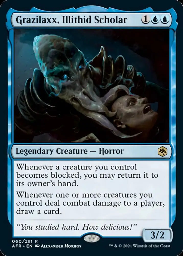 Grazilaxx Illithid Scholar [Dungeons & Dragons: Adventures in the Forgotten Realms] - MTG Single