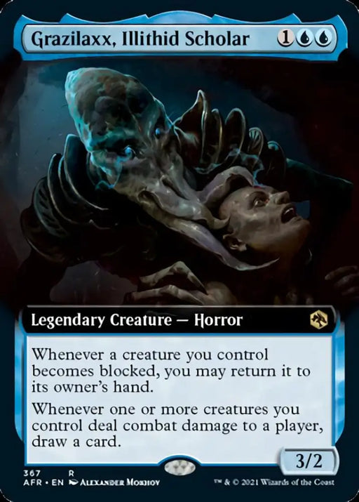 Grazilaxx Illithid Scholar (Extended Art) [Dungeons & Dragons: Adventures in the Forgotten Realms] - MTG Single