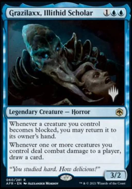 Grazilaxx Illithid Scholar (Promo Pack) [Dungeons & Dragons: Adventures in the Forgotten Realms Promos] - MTG Single