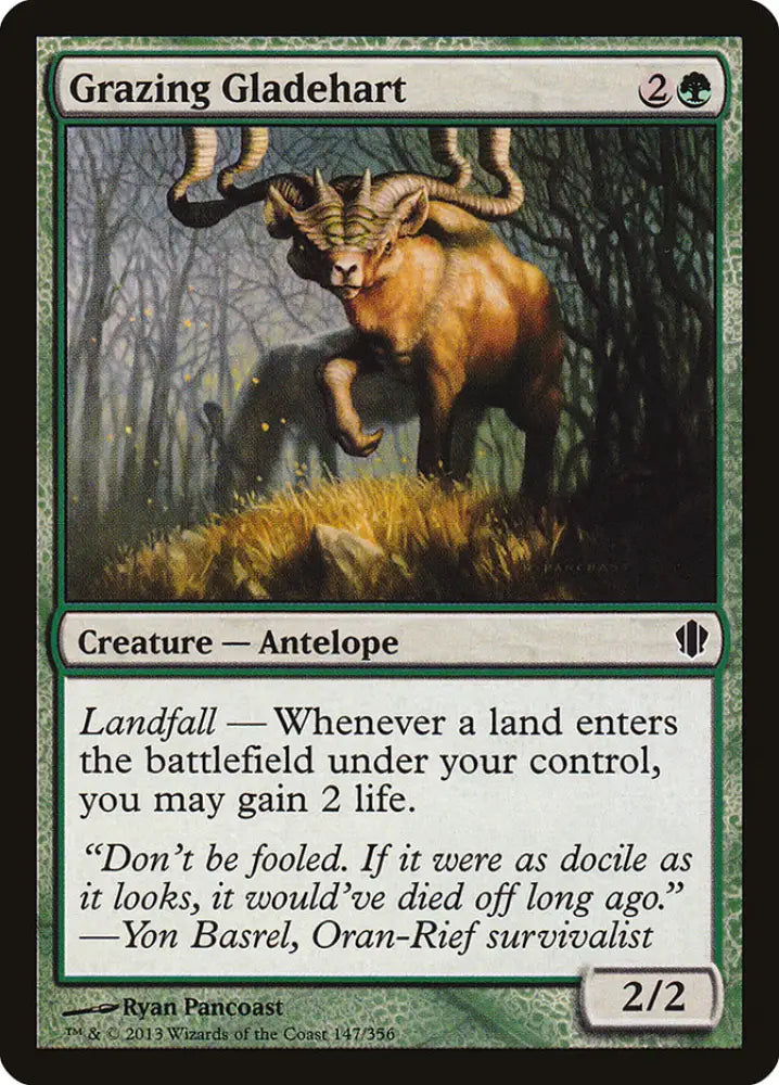Grazing Gladehart [Commander 2013] - MTG Single